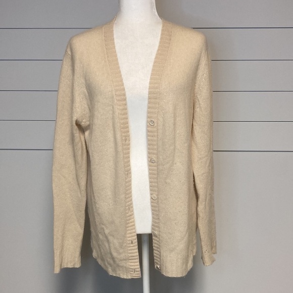 Reed Krakoff Cashmere Button Front Cardigan Sweater - Picture 2 of 16